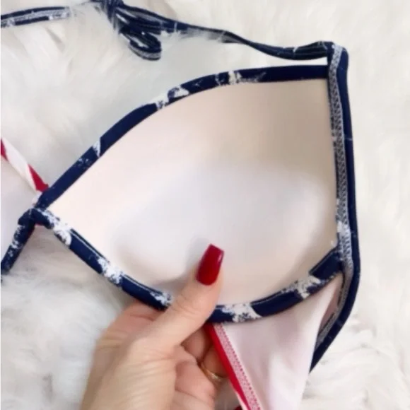 Sexy all American push-up bikini! Perfect for 4th July, summer sun! Never worn - Picture 2 of 4